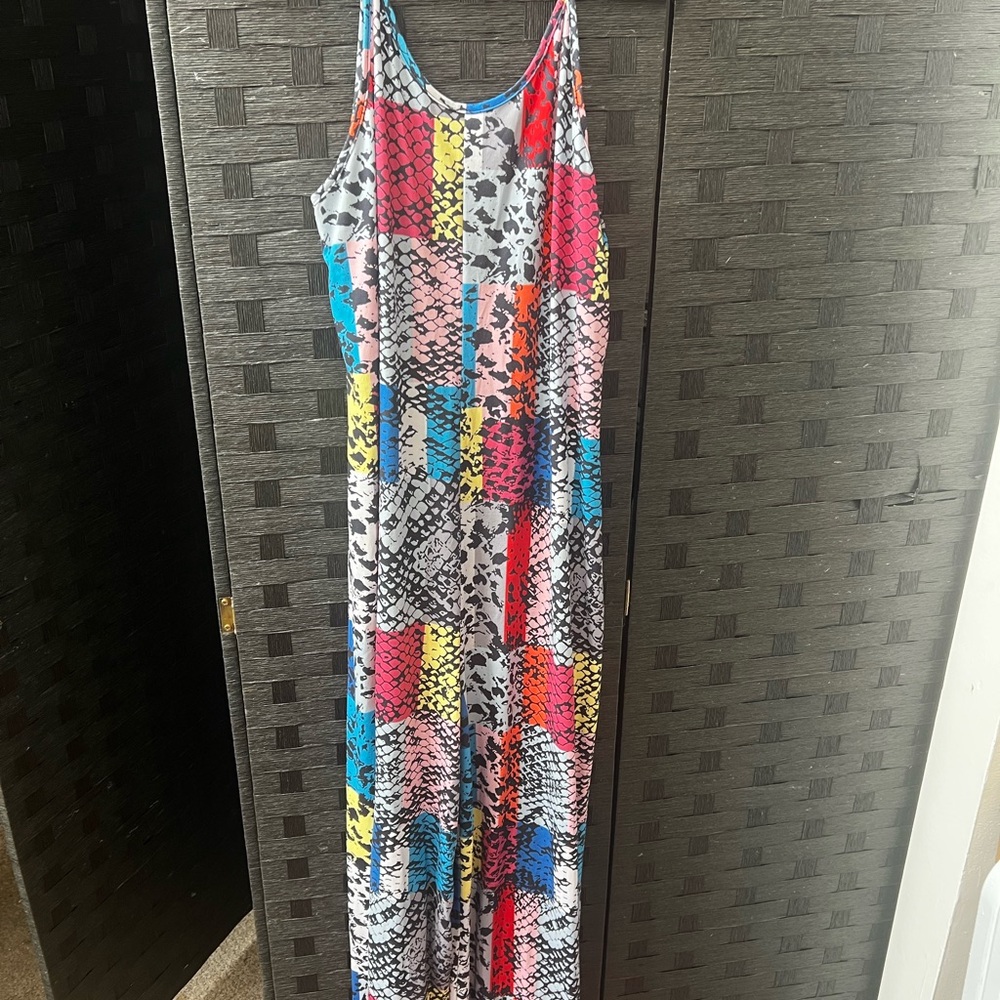 Colorful Patterned Jumpsuit - image 3